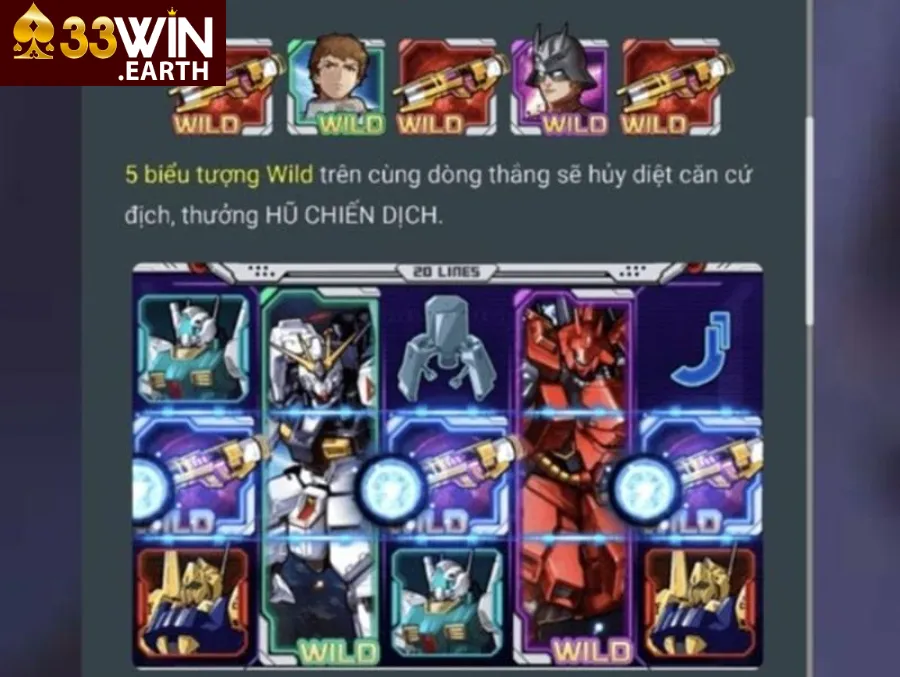 Các biểu tượng trong Gundam Slot