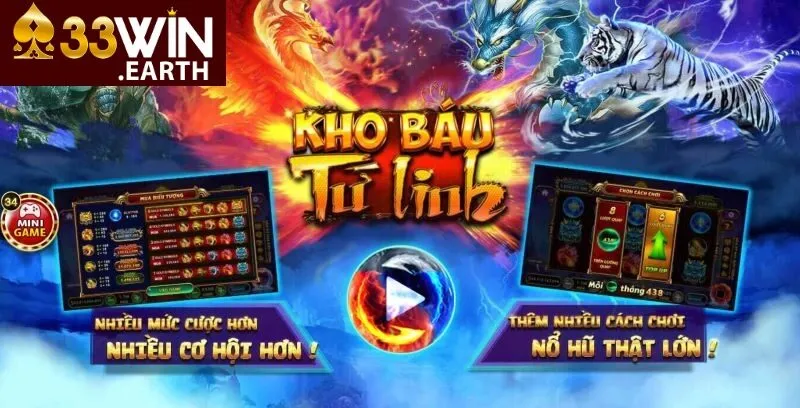 Tìm hiểu về game kho báu tứ linh 33win