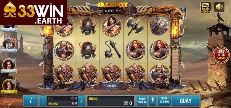 33win khám phá quay hũ Barbarian Nudge Slot 