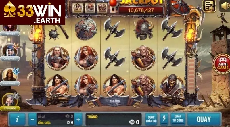 Kinh nghiệm chơi quay hũ Barbarian Nudge Slot